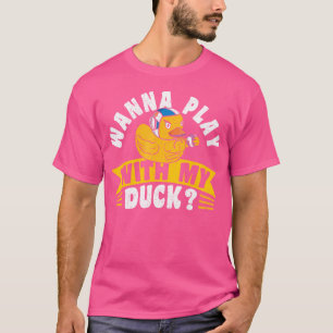 ダック遊ラバーダックの水球で行きたい Tシャツ