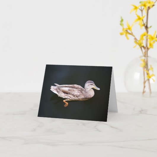 ダック907b カード (黄色い花)