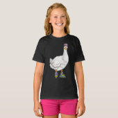 ダック インラインスケート ローラー スケート Tシャツ (正面フル)