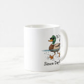 ダック ウィンギング イット コーヒーマグカップ (正面右)