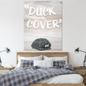 ダック&カバー キャンバスプリント (インサイチュ (寝室))