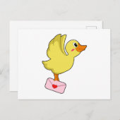 ダック キャリアー鳩 手紙 ポストカード (正面/裏面)