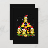 ダック·クリスマス·ツリー エンクロージャーカード (正面/裏面)