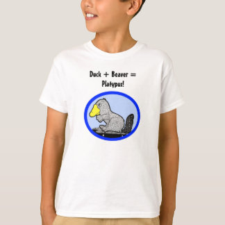ダック+ビーバー=プラタコス! Tシャツ