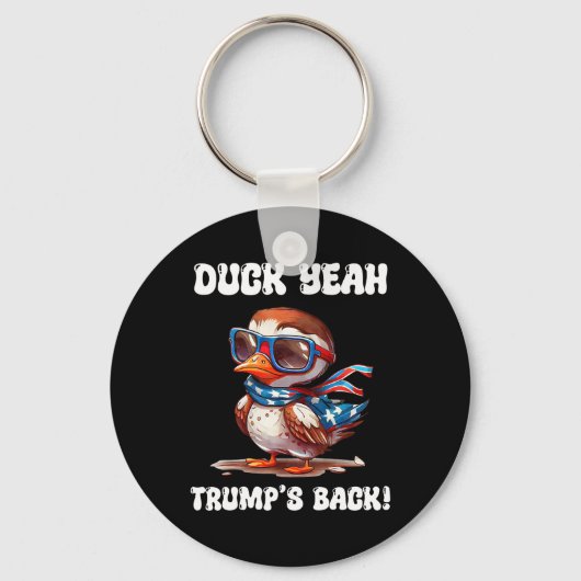 ダック ヤー トランプはCK 47代大統領 キーホルダー (正面)