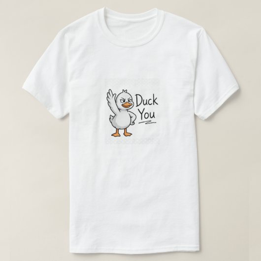 ダック・ユー・ファニー サルカスティック・ダック Tシャツ (デザイン正面)