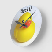 ダックU ラウンド壁時計 (傾斜)