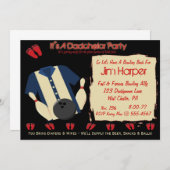 ダッシェルボーリングパーティの招待状 招待状 (正面/裏面)