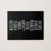 ダッシャーダンサープランサーヴィクセンウイスキーウォッカテキーラ ジグソーパズル (横)