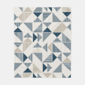 ダッシュおよび三角形のシェイプ フリースブランケット (正面)