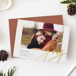 ダッシュスクリプト | Joy |横向き写真 箔シーズンカード