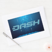 ダッシュステッカーA153 長方形シール (封筒)