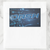 ダッシュステッカーA211 長方形シール (バッグ)