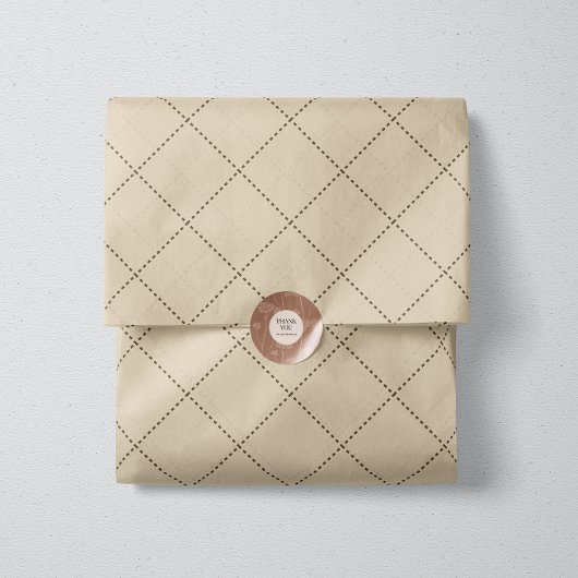 ダッシュダイヤモンドグリッド幾何学サンドカラー 薄葉紙