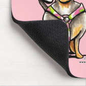 ダッシュドアップドードシュント マウスパッド (コーナー)