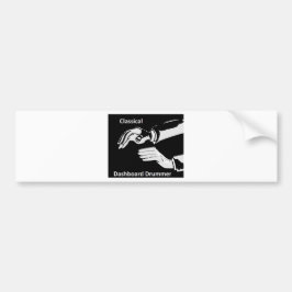 ダッシュボクラシカルードドラマー衣服 バンパーステッカー