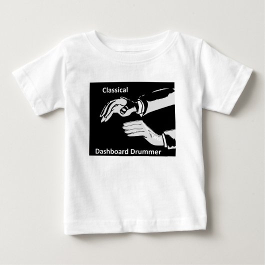 ダッシュボクラシカルードドラマー衣服 ベビーTシャツ (正面)