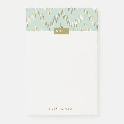 ダッシュボホイカットジグザグパターンポストイット – 緑 ポストイット (正面)