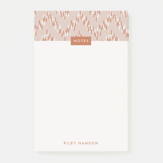 ダッシュボホイカットジグザグパターンポストイット – 錆 ポストイット (正面)