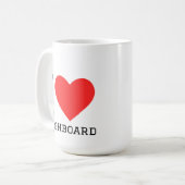 ダッシュボードが好き コーヒーマグカップ (正面左)