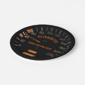 ダッシュボードの紙皿の透明な速度計 ペーパープレート (アングル)