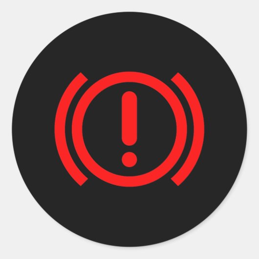 ダッシュボード警告ブレーキのライト ラウンドシール (正面)