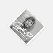 ダッシュモダングラッド写真卒業 スタンダードカクテルナプキン (角)