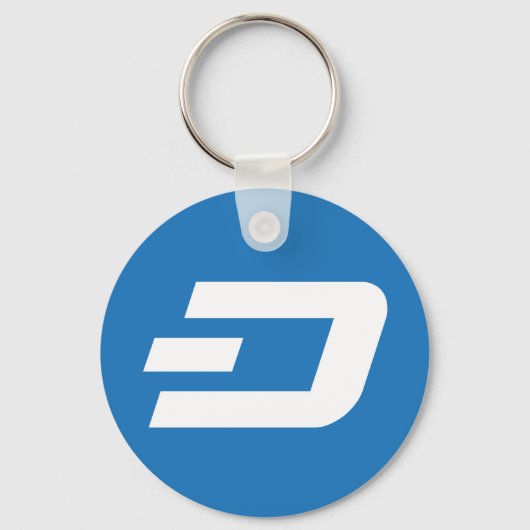 ダッシュロゴ記号Cryptocurrency Coin Keychain キーホルダー (正面)