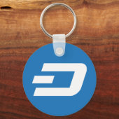 ダッシュロゴ記号Cryptocurrency Coin Keychain キーホルダー (正面)