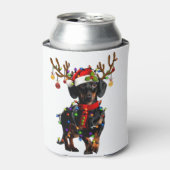 ダッシュンおもしろいドクリスマストナカイのクリスマスライト 缶クーラー (缶正面)