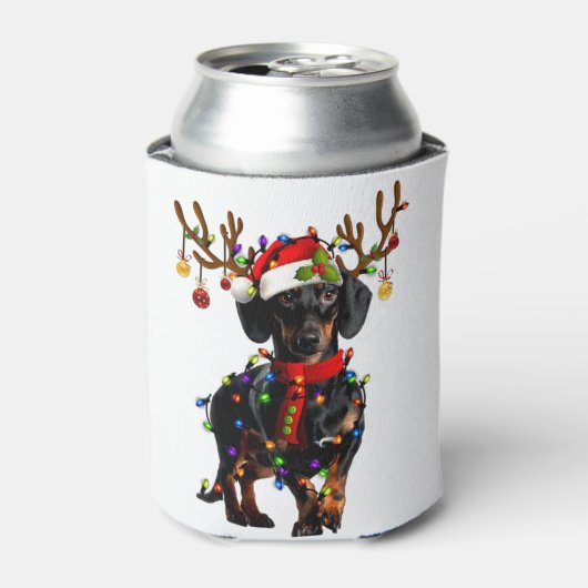 ダッシュンおもしろいドクリスマストナカイのクリスマスライト 缶クーラー (缶正面)