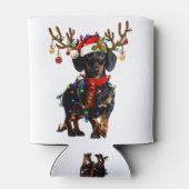 ダッシュンおもしろいドクリスマストナカイのクリスマスライト 缶クーラー (裏面)