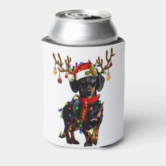 ダッシュンおもしろいドクリスマストナカイのクリスマスライト 缶クーラー (缶裏面)