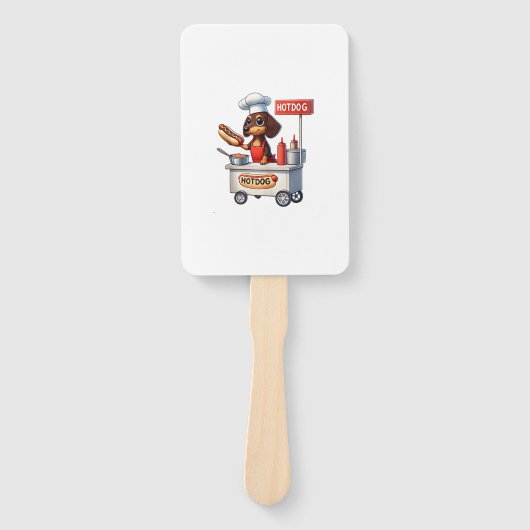 ダッシュンおもしろいドソーセージ犬ウインナソーセージホットドッグサンドイッチ ハンドファン (正面)