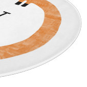 ダッシュンおもしろいドソーセージ犬モノグラム カッティングボード (角)