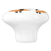 ダッシュンおもしろいドソーセージ犬モノグラム セラミックノブ (側面)