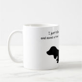 ダッシュンおもしろいド自動車保険ユーモアのコーヒーマグ コーヒーマグカップ (左)