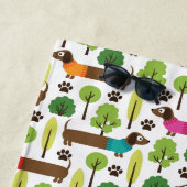 『ダッシュンズ・オン・ザ・パーク』 ビーチタオル (インサイチュ)