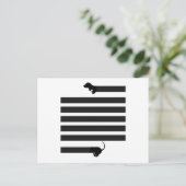 ダッシュンソーセージ犬 ポストカード (スタンド正面)