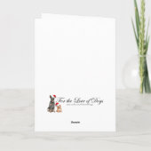 ダッシュントおもしろいグッドガールクリスマス カード (裏面)