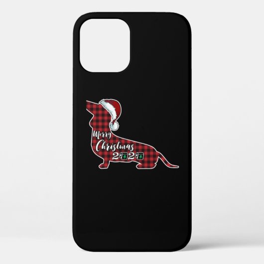 ダッシュントおもしろいドッグクリスマス Case-Mate iPhoneケース (裏面)