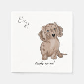 ダッシュントのメルルのウォーター結婚カラーのカクテルナプキンス スタンダードカクテルナプキン (正面)