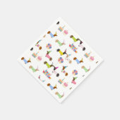 ダッシュントをテーマにした誕生日ナプキンス スタンダードカクテルナプキン (角)