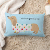 ダッシュント数々のカラーハートアクセント枕 ランバークッション (ブランケット)