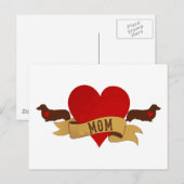 ダッシュント母[タトゥースタイル] ポストカード (正面/裏面)