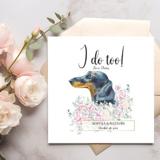 ダッシュント結婚ドッグのカクテルナプキン スタンダードカクテルナプキン
