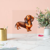 ダッシュント絵画ズ – ウィーナー犬の水彩画 アクリルサイン (ウェディング)