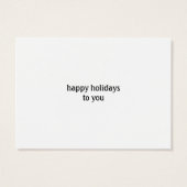 ダッシュンドウィンターホリデーキュートウィーナードッグギフトラベル (裏面)