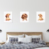 ダッシュンドウォールアートダッシュンドホームデコール (寝室)