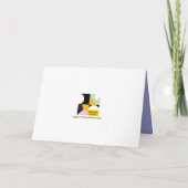 ダッシュンドグッカワイパープルおもしろい文字 シーズンカード (裏面)